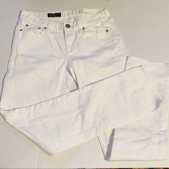 J. Crew Matchstick White Jeans Size 27 Short - Picture 3 of 13